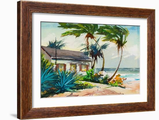 Blue Palms-Richard A. Rodgers-Framed Art Print