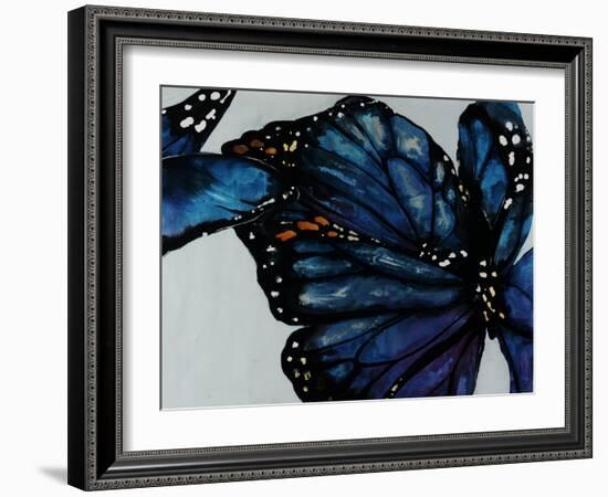 Blue Pansy-Sydney Edmunds-Framed Giclee Print