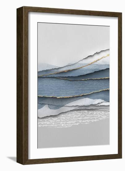 Blue Paper-PI Studio-Framed Art Print