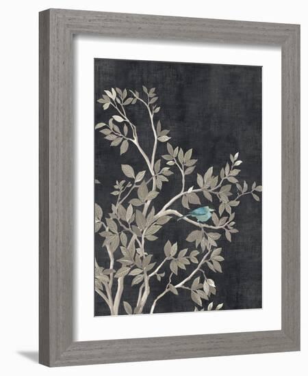 Blue Parakeet Tree I-Allison Pearce-Framed Art Print