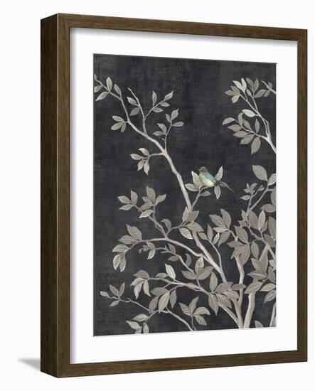 Blue Parakeet Tree II-Allison Pearce-Framed Art Print