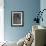Blue Parakeet Tree II-Allison Pearce-Framed Art Print displayed on a wall