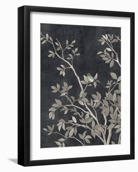 Blue Parakeet Tree II-Allison Pearce-Framed Art Print