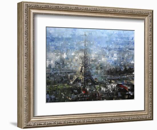 Blue Paris-Mark Lague-Framed Premium Giclee Print