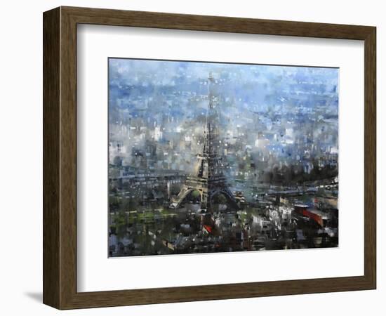 Blue Paris-Mark Lague-Framed Premium Giclee Print