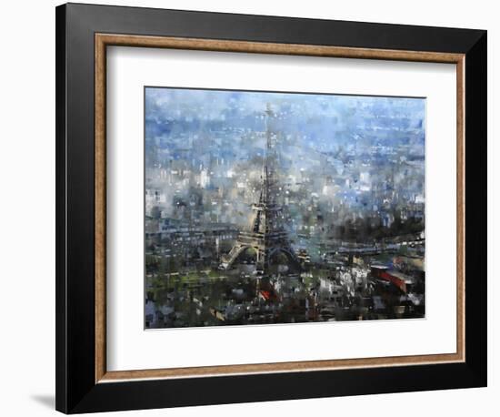 Blue Paris-Mark Lague-Framed Premium Giclee Print