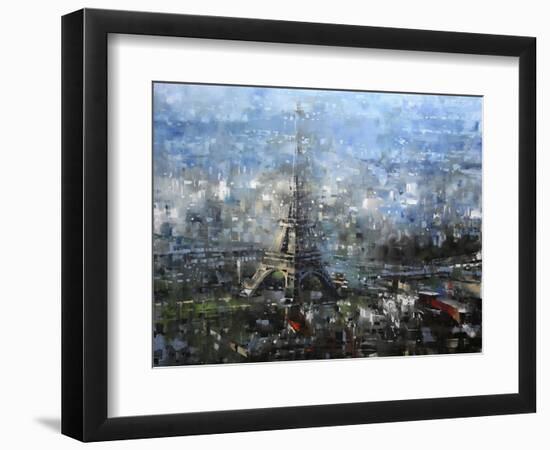 Blue Paris-Mark Lague-Framed Premium Giclee Print