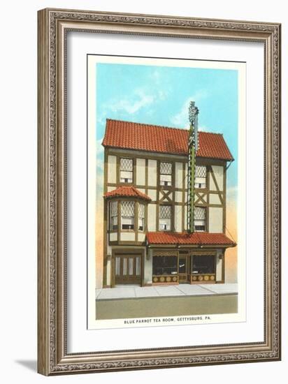 Blue Parrot Tea Room, Gettysburg-null-Framed Art Print