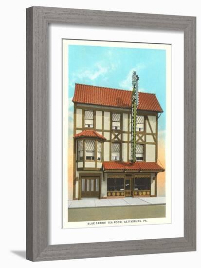 Blue Parrot Tea Room, Gettysburg-null-Framed Art Print