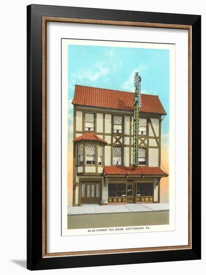 Blue Parrot Tea Room, Gettysburg-null-Framed Art Print