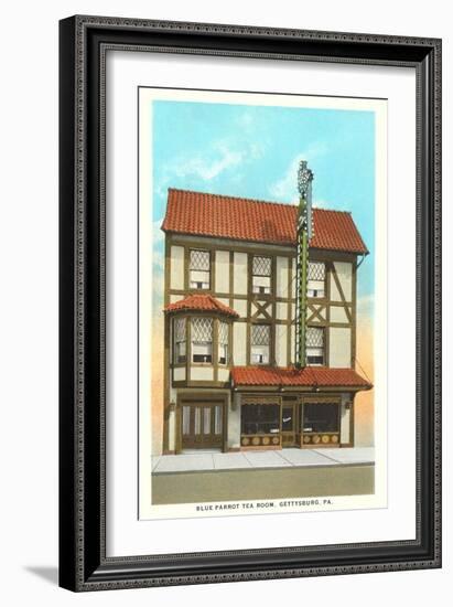 Blue Parrot Tea Room, Gettysburg-null-Framed Art Print