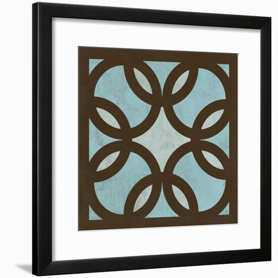 Blue Patterns I-N. Harbick-Framed Art Print