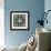 Blue Patterns II-N. Harbick-Framed Art Print displayed on a wall