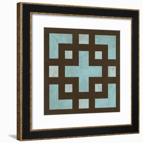 Blue Patterns II-N. Harbick-Framed Art Print