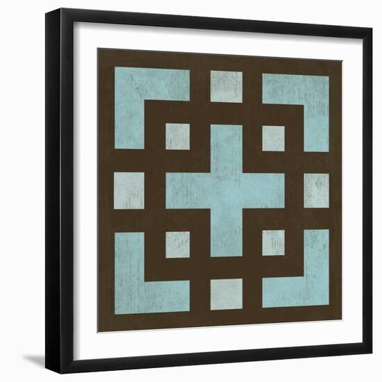 Blue Patterns II-N. Harbick-Framed Art Print