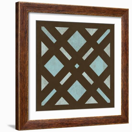 Blue Patterns IV-N. Harbick-Framed Art Print