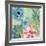 Blue Peach Floral I-Gayle Kabaker-Framed Giclee Print