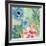 Blue Peach Floral I-Gayle Kabaker-Framed Giclee Print