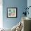 Blue Peach Floral I-Gayle Kabaker-Framed Giclee Print displayed on a wall
