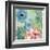 Blue Peach Floral I-Gayle Kabaker-Framed Giclee Print