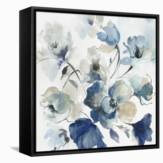 Blue Pedals-Asia Jensen-Framed Stretched Canvas