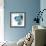 Blue Petals-Jan Weiss-Framed Art Print displayed on a wall