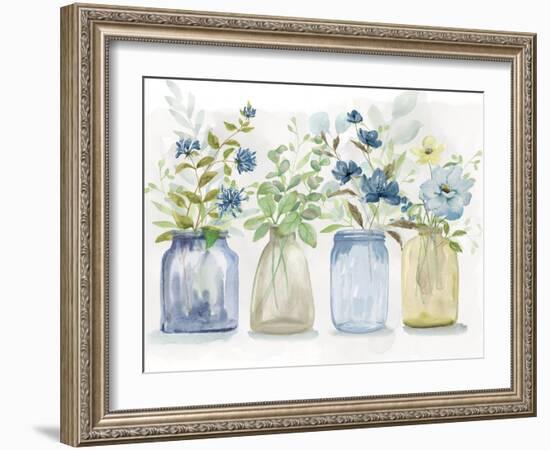 Blue Pickings-null-Framed Art Print