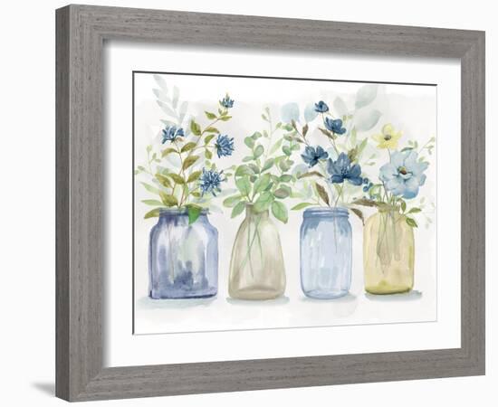 Blue Pickings-null-Framed Art Print