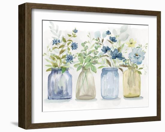 Blue Pickings-null-Framed Art Print