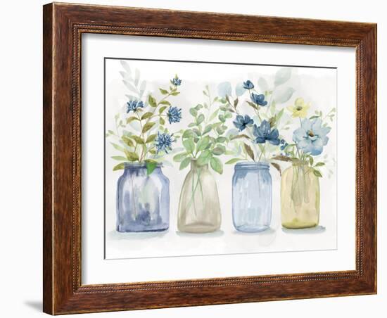 Blue Pickings-null-Framed Art Print