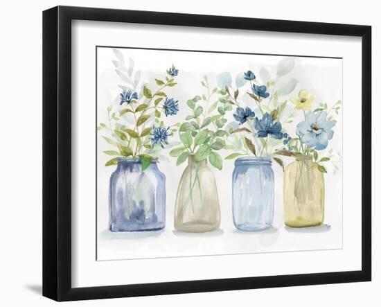 Blue Pickings-null-Framed Art Print