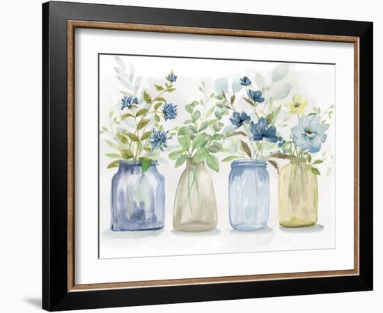 Blue Pickings-null-Framed Art Print