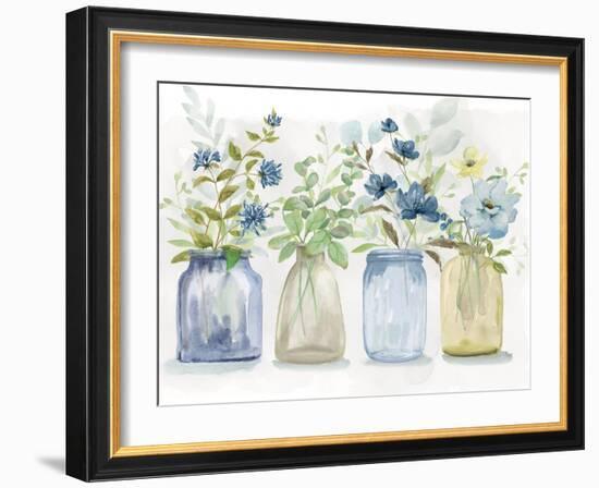 Blue Pickings-null-Framed Art Print