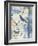 Blue Plaid With Birds B-Jean Plout-Framed Giclee Print