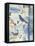 Blue Plaid With Birds B-Jean Plout-Framed Premier Image Canvas