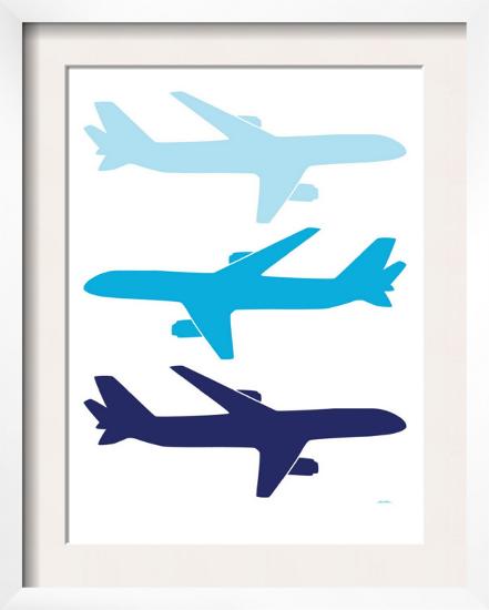 Blue Planes-Avalisa-Framed Art Print