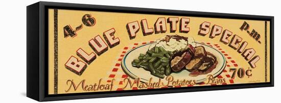 Blue Plate Special-Catherine Jones-Framed Stretched Canvas