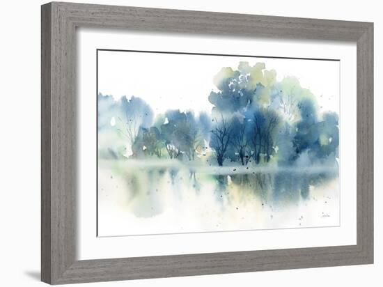 Blue Pond Reflections-Katrina Pete-Framed Art Print