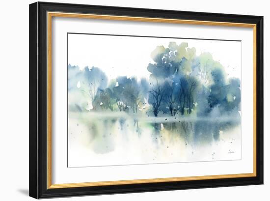 Blue Pond Reflections-Katrina Pete-Framed Art Print