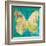 Blue Pop Butterfly-Walter Robertson-Framed Art Print