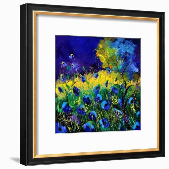 Blue Poppies 7741-Pol Ledent-Framed Art Print