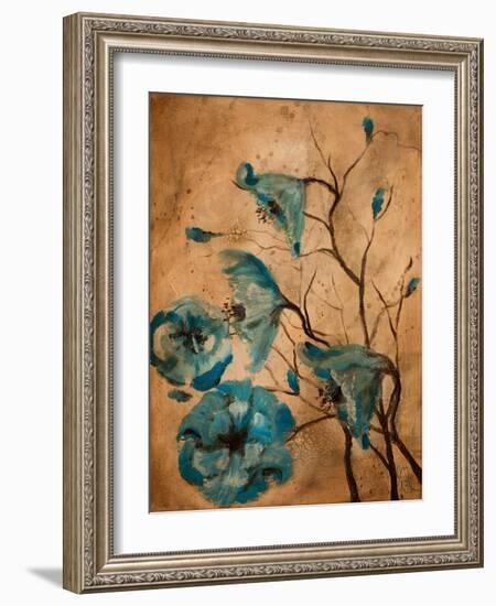 Blue Poppies II-Jodi Monahan-Framed Art Print