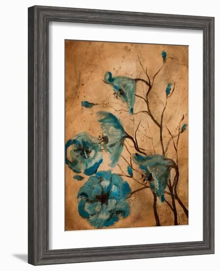 Blue Poppies II-Jodi Monahan-Framed Art Print