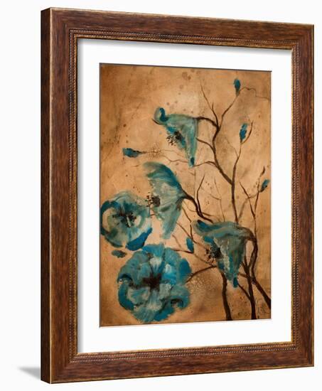 Blue Poppies II-Jodi Monahan-Framed Art Print