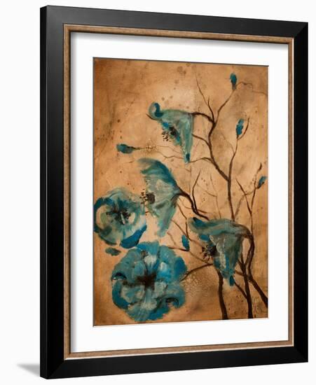 Blue Poppies II-Jodi Monahan-Framed Art Print