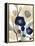 Blue Poppy Cascade I-June Vess-Framed Stretched Canvas