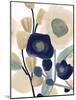 Blue Poppy Cascade I-June Vess-Mounted Art Print