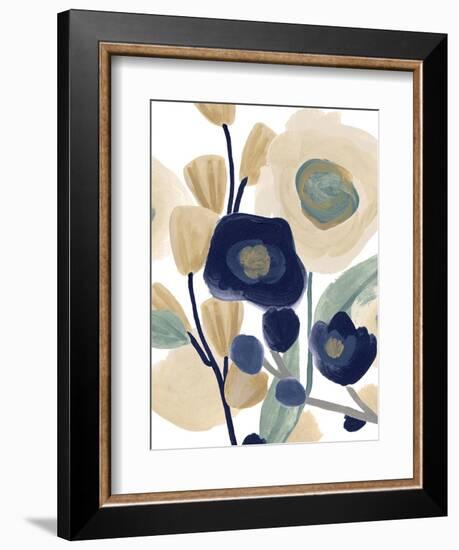 Blue Poppy Cascade I-June Vess-Framed Premium Giclee Print