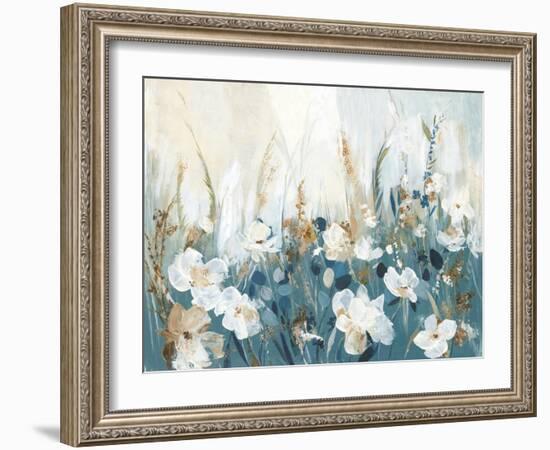 Blue Poppy Field-Allison Pearce-Framed Art Print