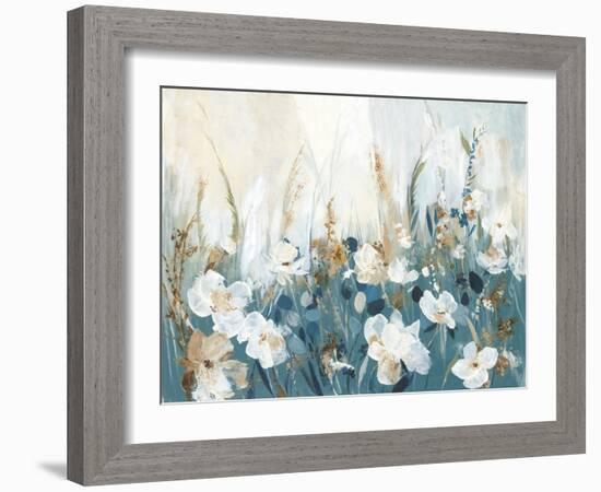 Blue Poppy Field-Allison Pearce-Framed Art Print